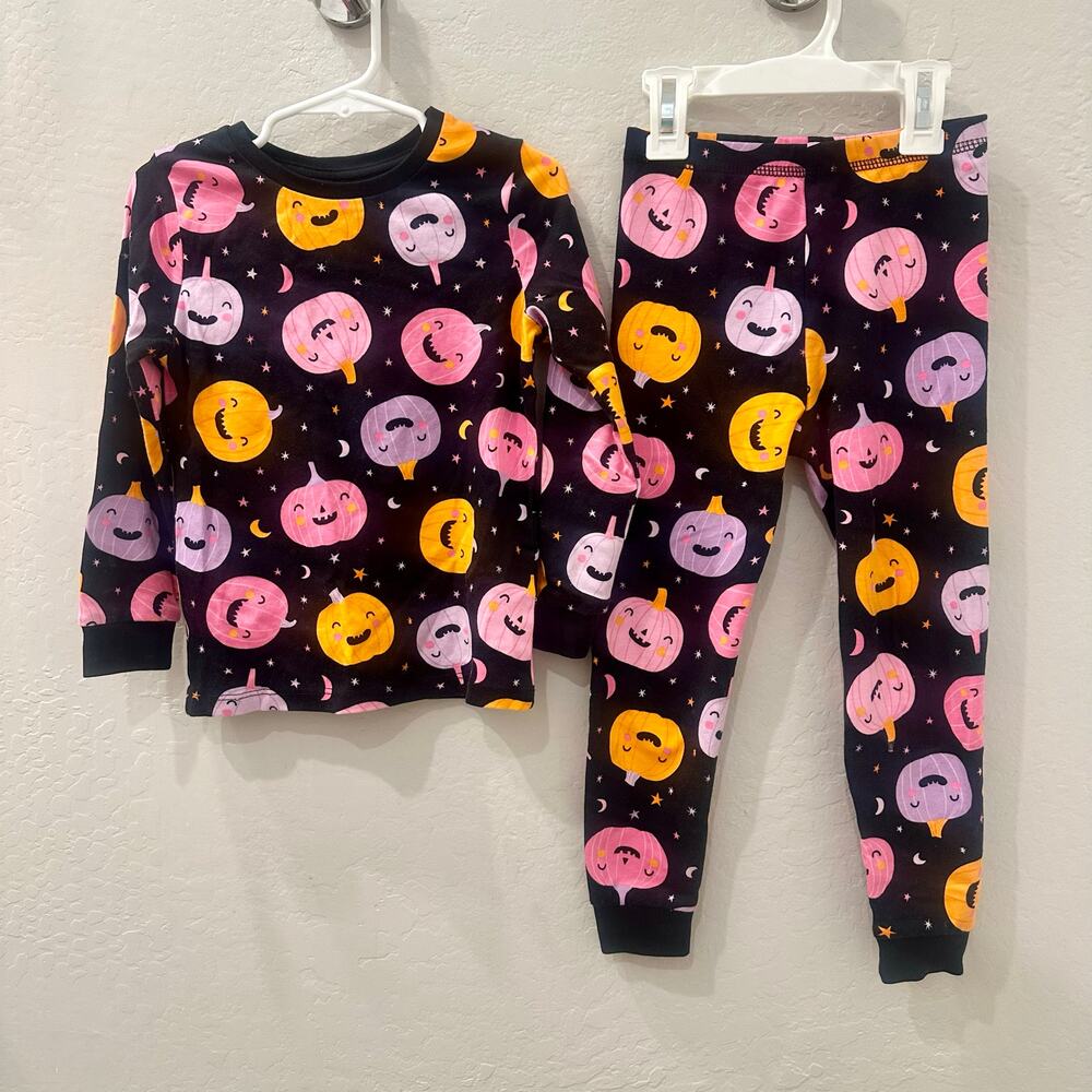 George Halloween Bright Pumpkins Long Pajamas